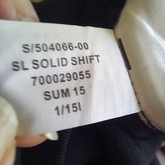 Banana Republic Size 2 Black Tank Shift Dress-Lined-Exposed Zipper-Knee Length - Picture 8 of 8